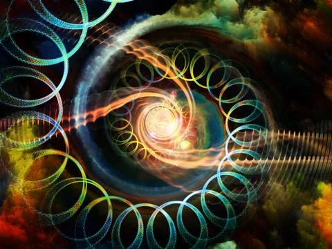 Inside Motion Vortex 스톡 일러스트