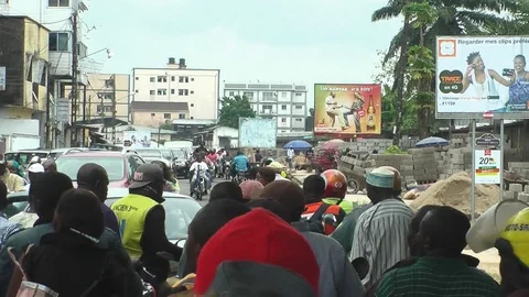 Inside the moto traffic Stock Footage 81419679