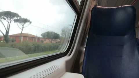 Inside of moving train Stock Footage 107561092