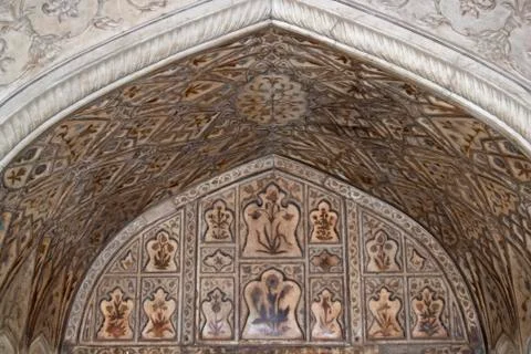 Inside a Mughal Palace Stock Photos