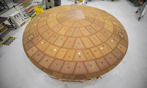 Inside the Neil Armstrong Operations and Checkout Building high bay at NAS... Stock Photos
