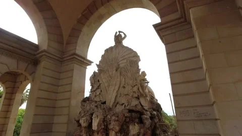 Inside the neptu in Parc de la Ciutadella in Barcelona, Spain Stock Footage 248424493