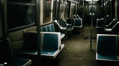 Inside of New York Subway empty car Inside of New York Subway empty car Co... Stock Photos