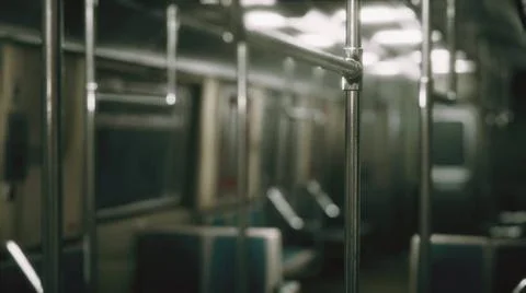 Inside of New York Subway empty car Inside of New York Subway empty car Co... Stock Photos