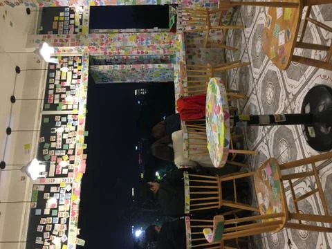 Inside Note Coffee Cafe Stock-Fotos