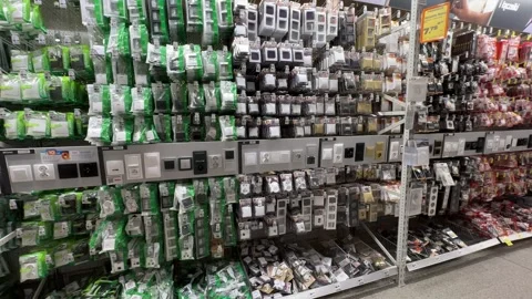 Inside OBI Store in Jabłonna, Poland: Product Shelves and Store Layout Video stock 277510328