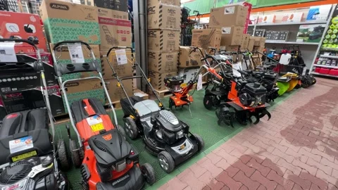 Inside OBI Store in Jabłonna, Poland: Product Shelves and Store Layout Video stock 277510662