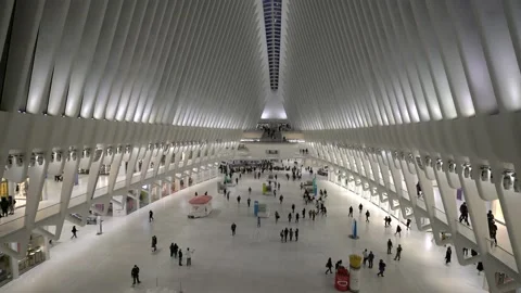 Inside Oculus Westfield World Trade Stock Video Pond5