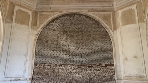 Inside an old abandoned Church Stock Footage 116468125