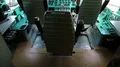 Inside old aircraft cabin HD Footage