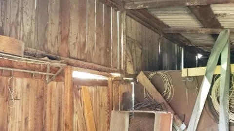 Inside the old barn Stock Footage 311316290