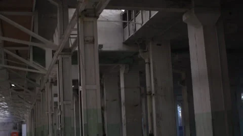 Inside old building Stock Footage 37013245