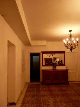 INside of old castle Stock Photos