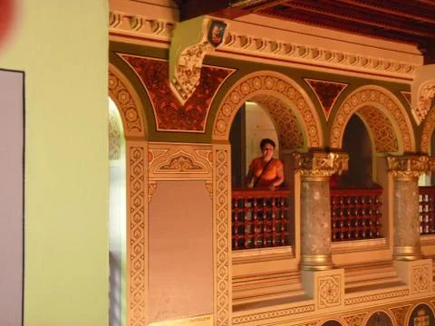 INside of old castle Stock Photos