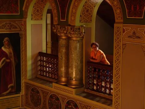 INside of old castle Фото