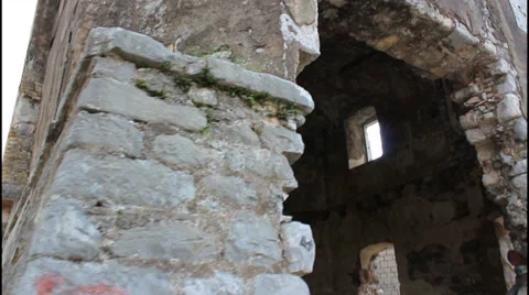 Inside old fort Stock Footage 32898502