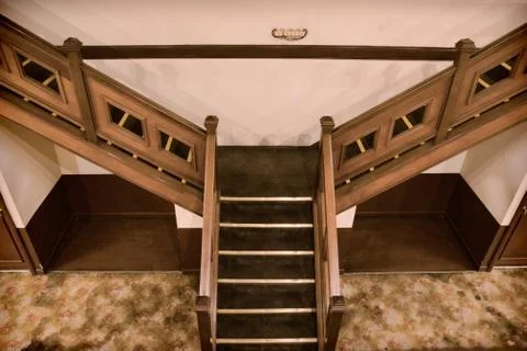 Inside the old hotel Stock Photos
