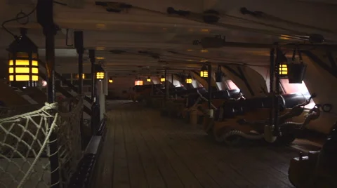 Inside the old ship. Stock Footage 67826455