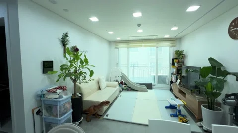 Inside an Ordinary House in Korea Stock Footage 201602958