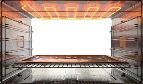 Inside The oven Stock Illustration