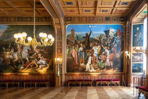 Inside the palace of Versailles Stock Photos