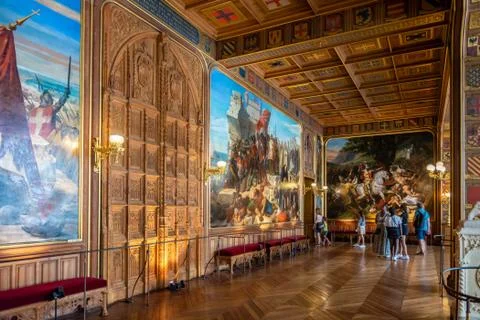Inside the palace of Versailles Stock Photos