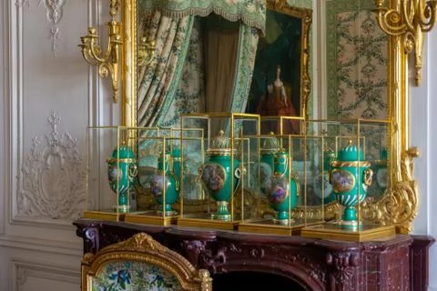 Inside the palace of Versailles Stock Photos