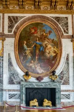 Inside the Palace of Versailles Stock Photos