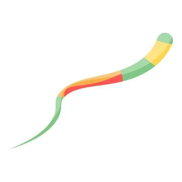 Inside parasite worm icon, isometric style Stock-Illustration