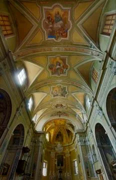 Inside of The parish of Sant'Agata Stock Photos