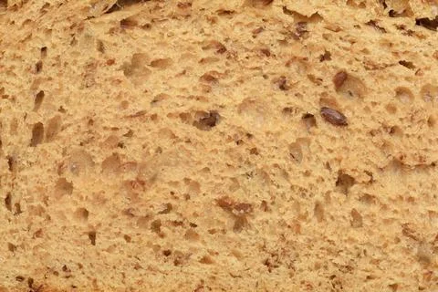 Inside part of slice rye bread background or texture. Stock Illustration