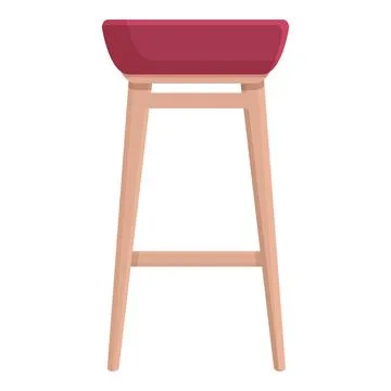 Inside party icon cartoon vector. Bar stool Stock Illustration
