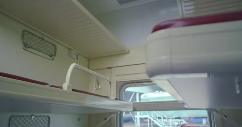 Inside a passenger train in Russia Stock Footage 99319341