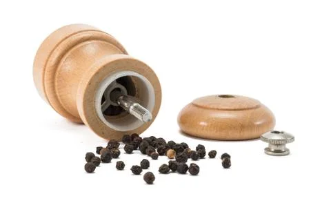 Inside a pepper mill Stock Photos