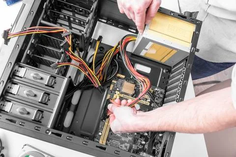 Inside of the personal computer. 스톡 사진