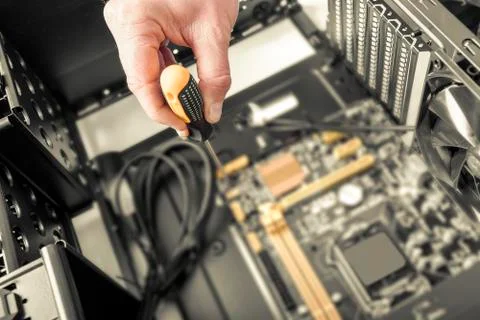 Inside of the personal computer. 스톡 사진