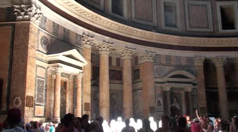 Inside the Phanteon - Rome 스톡 동영상 21807189