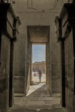 Inside Philae temple Stock Photos