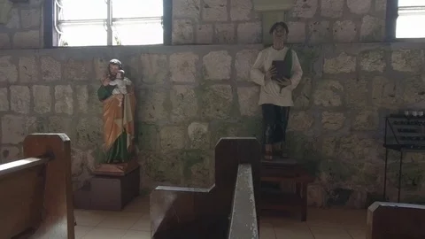 Inside of a philippines church Stock Footage 109796712