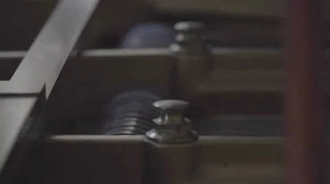 Inside a piano Stock Footage 55343202