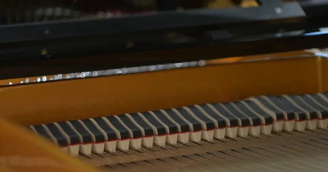 Inside Piano Stock Footage 62330541