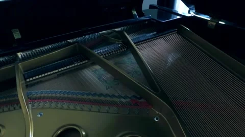 Inside Piano Stock Footage 62571405