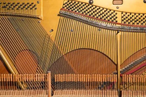 Inside the piano Foto stock