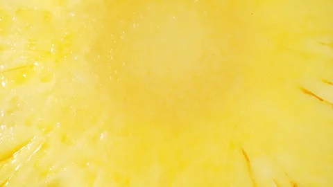 Inside pineapple in macro video with a probe lens Stock Footage 242059522