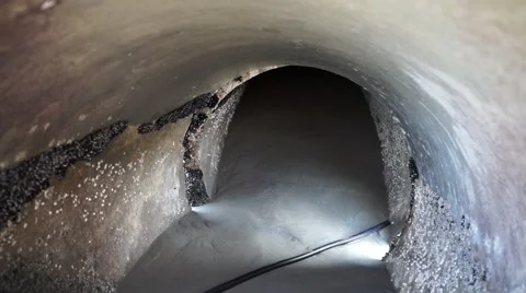 Inside pipe Video stock 46701138