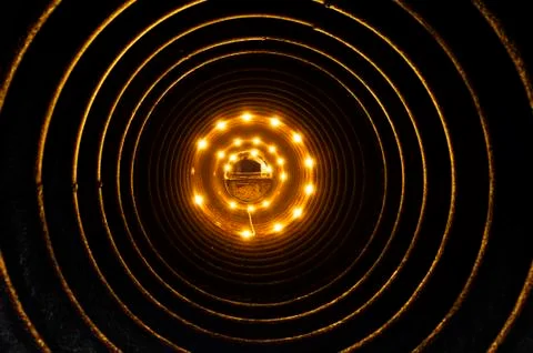 Inside of a pipe Stock Photos