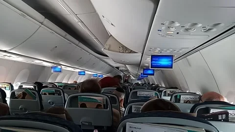 Inside the plane Stock Footage 225128979