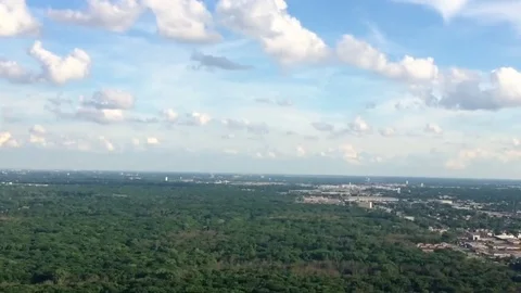 Inside Plane Time Lapse of landing Stock Footage 73578485