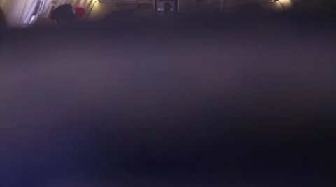 Inside plane2 Stock Footage 973315