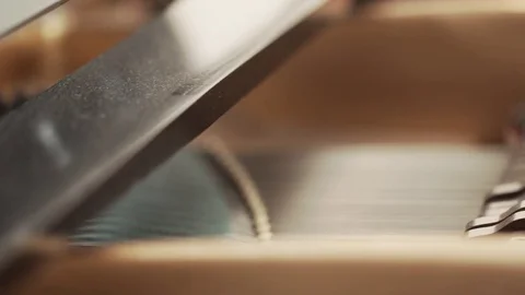 Inside playing piano Stock Footage